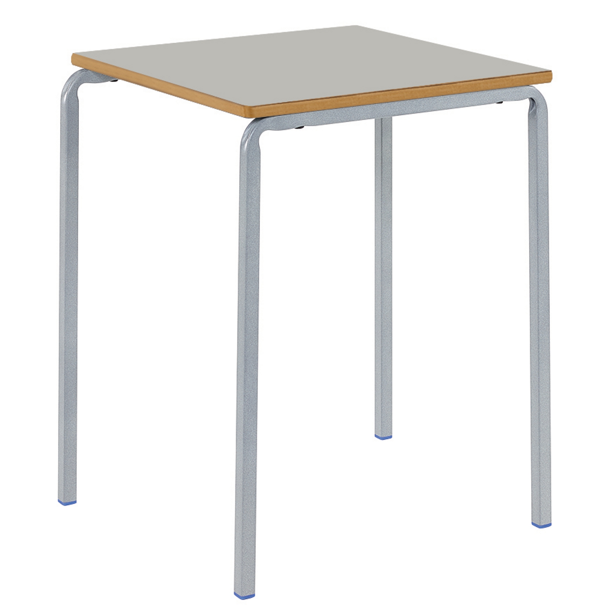 Classmates Square Crushed Bent Classroom Table - 600 x 600 x 460mm - Grey
